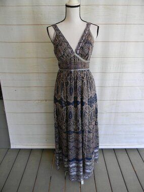 anna sui silver maxi dress anna sui silver maxi